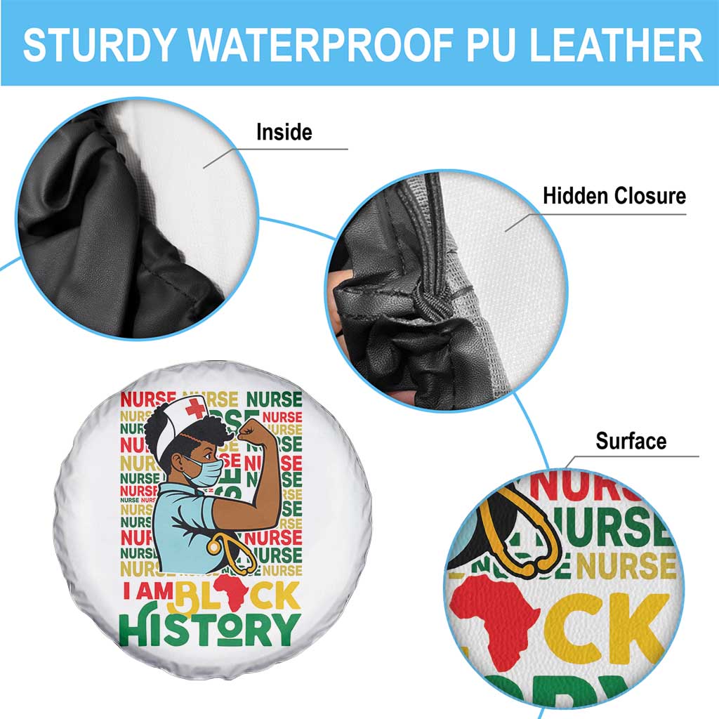 Nurse African American Spare Tire Cover I Am Black History Strong Feminism TS12 Print Your Wear