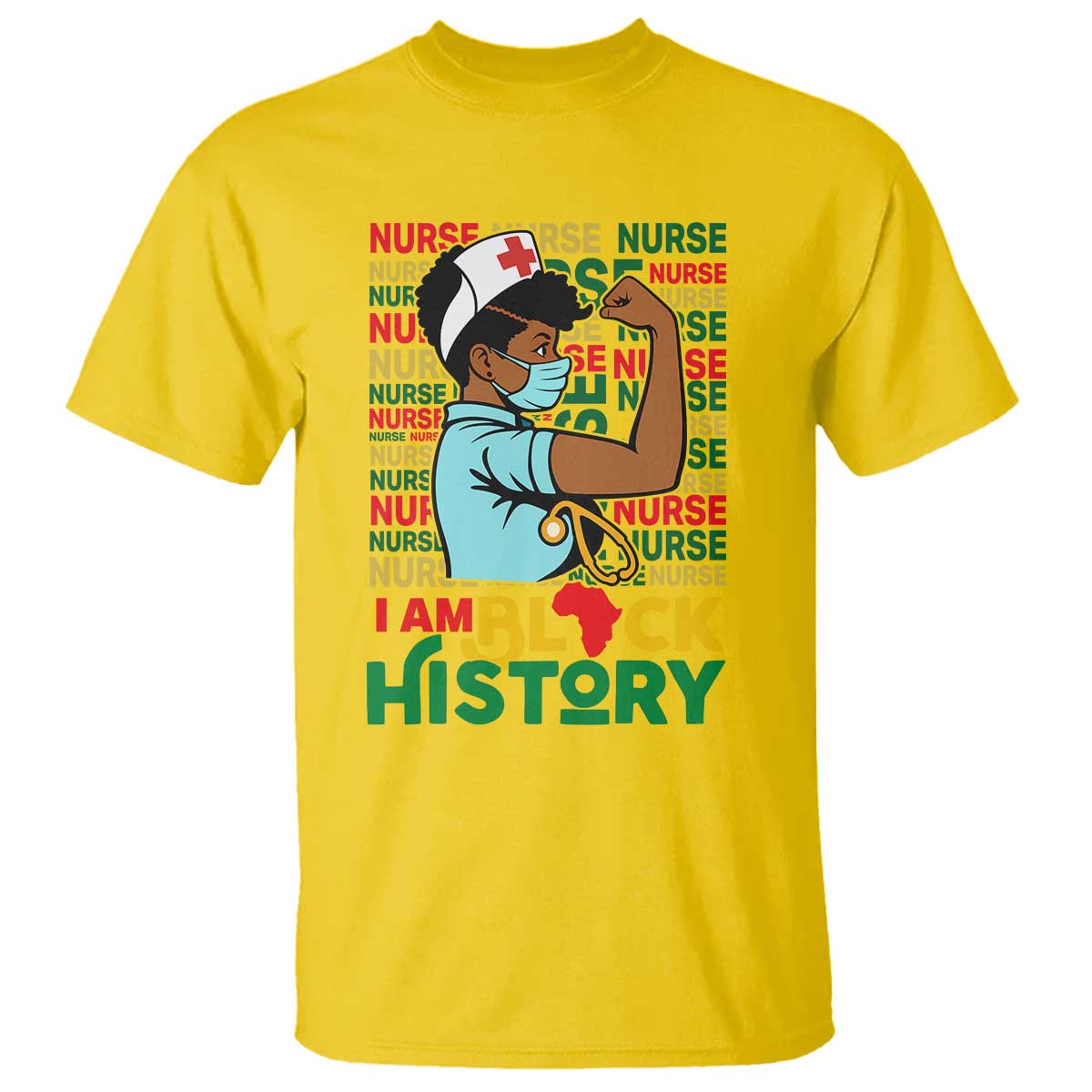 Nurse African American T Shirt I Am Black History Strong Feminism TS12 Daisy Print Your Wear