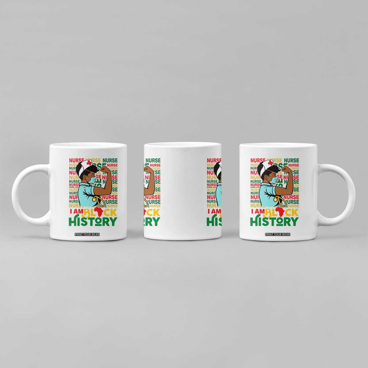 Nurse African American Coffee Mug I Am Black History Strong Feminism TS12 Print Your Wear