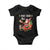 Funny Christmas Cat Baby Onesie Meowy Catmas Santa Sleigh Xmas TS12 Black Print Your Wear