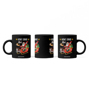 Funny Christmas Cat Coffee Mug Meowy Catmas Santa Sleigh Xmas TS12 Print Your Wear