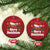 Basketball Xmas Christmas Ornament Funny Merry Swishmas Sports TS12 Circle Red Print Your Wear