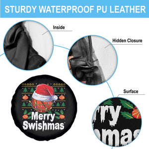 Basketball Christmas Spare Tire Cover Funny Merry Swishmas Sports TS12 Print Your Wear