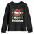Basketball Christmas Youth Sweatshirt Funny Merry Swishmas Sports TS12 Black Print Your Wear