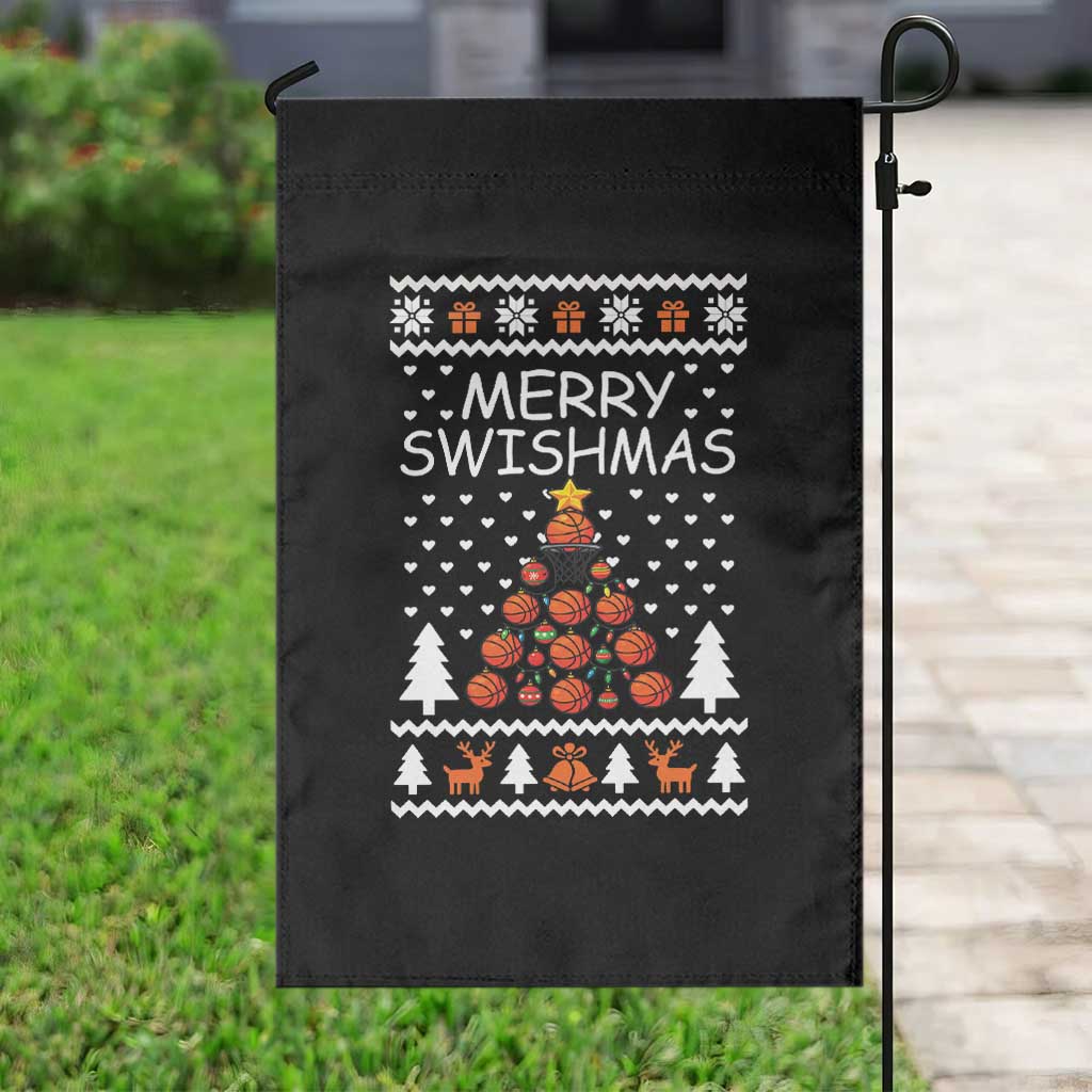 Basketball Merry Swishmas Garden Flag Christmas Tree Sports TS12 Print Your Wear