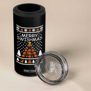 Basketball Merry Swishmas 4 in 1 Can Cooler Tumbler Christmas Tree Sports TS12 Print Your Wear