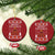 Basketball Merry Swishmas Christmas Ornament Xmas Tree Sports TS12 Circle Red Print Your Wear