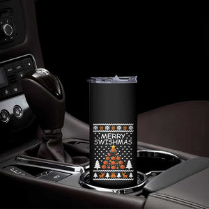 Basketball Merry Swishmas Skinny Tumbler Christmas Tree Sports TS12 Print Your Wear