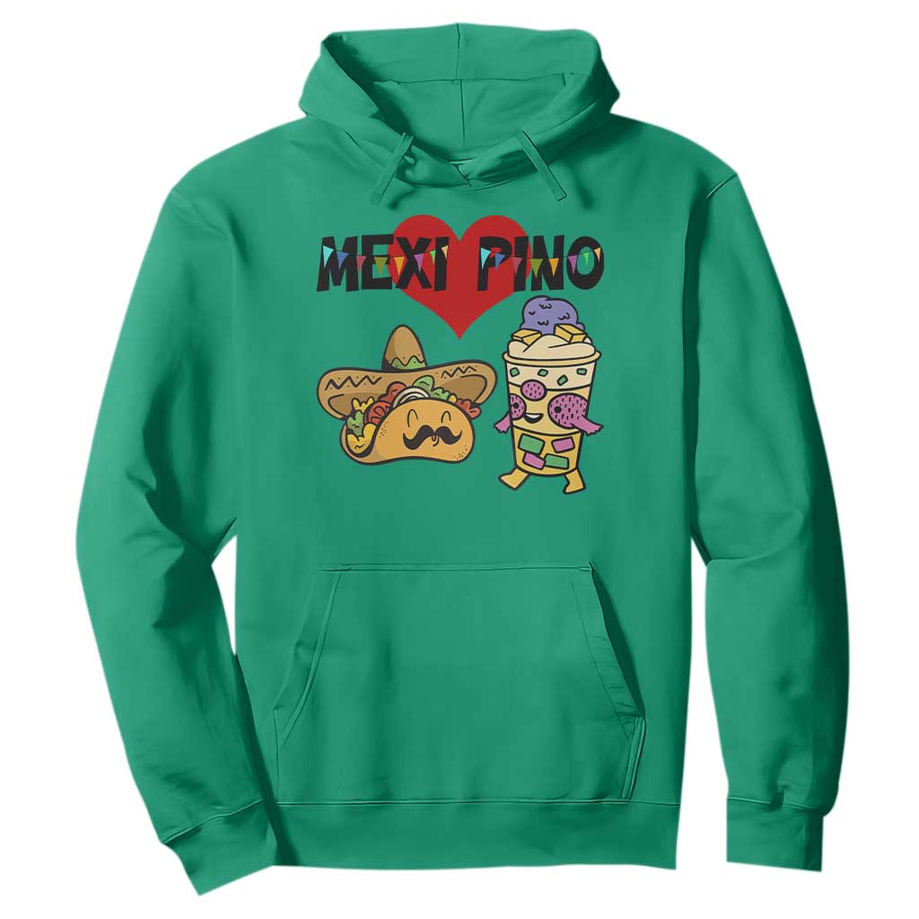 Mexican Filipino Food Lover Hoodie Tacos Lover And Halo Halo TS12 Irish Green Print Your Wear