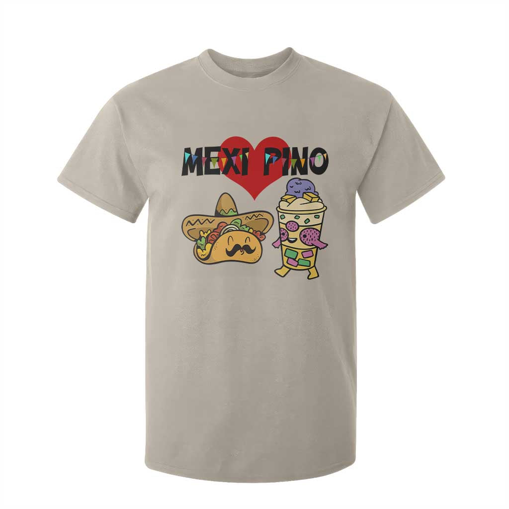 Mexican Filipino Food Lover T Shirt For Kid Tacos Lover And Halo Halo TS12 Sand Print Your Wear