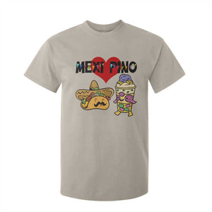 Mexican Filipino Food Lover T Shirt For Kid Tacos Lover And Halo Halo TS12 Sand Print Your Wear