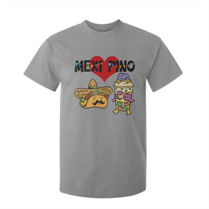 Mexican Filipino Food Lover T Shirt For Kid Tacos Lover And Halo Halo TS12 Sport Gray Print Your Wear