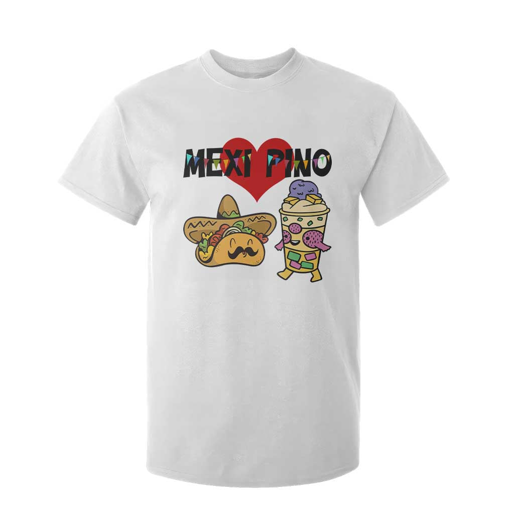 Mexican Filipino Food Lover T Shirt For Kid Tacos Lover And Halo Halo TS12 White Print Your Wear