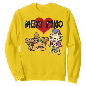 Mexican Filipino Food Lover Sweatshirt Tacos Lover And Halo Halo TS12 Daisy Print Your Wear
