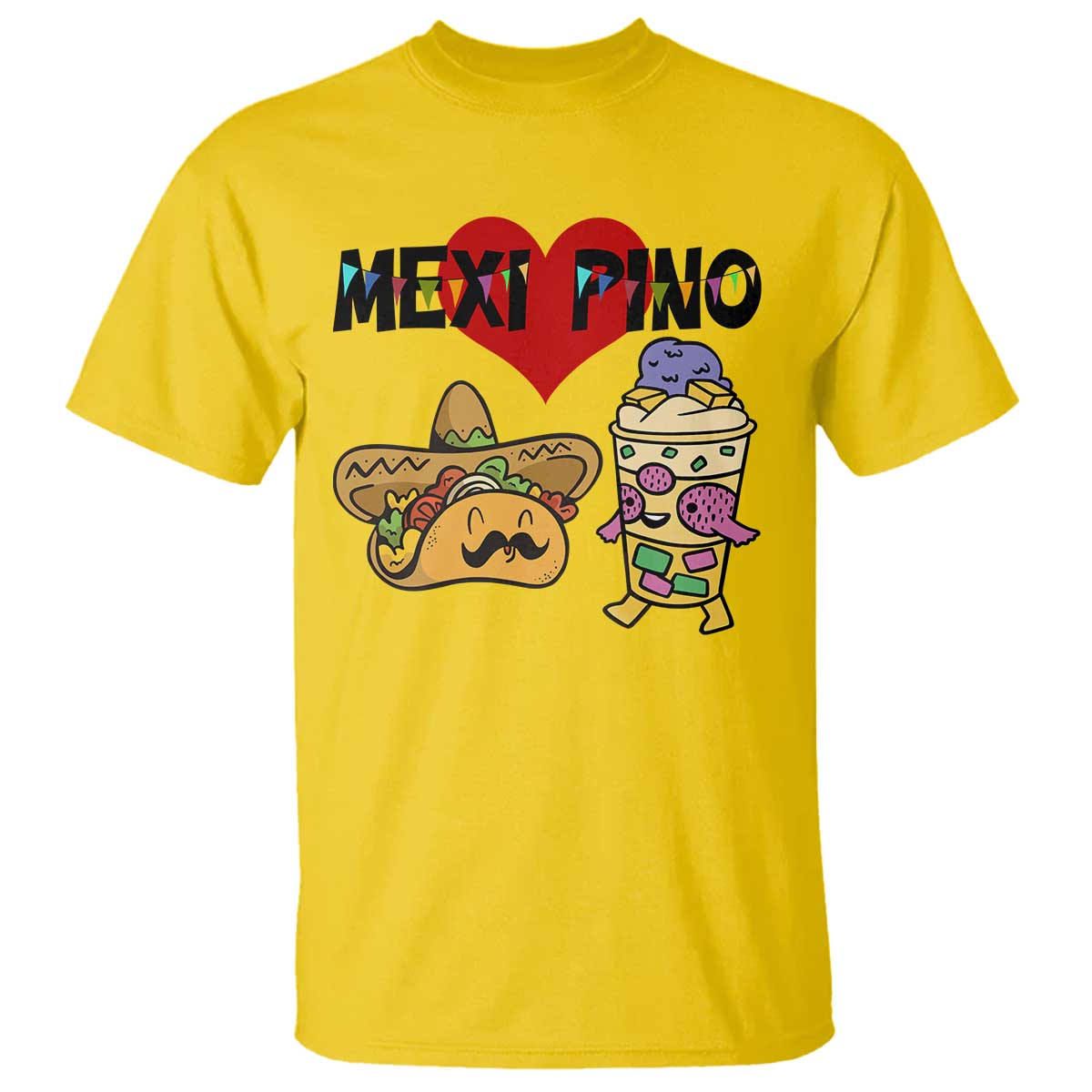 Mexican Filipino Food Lover T Shirt Tacos Lover And Halo Halo TS12 Daisy Print Your Wear