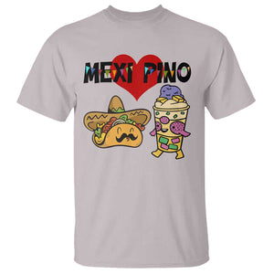 Mexican Filipino Food Lover T Shirt Tacos Lover And Halo Halo TS12 Ice Gray Print Your Wear