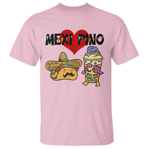 Mexican Filipino Food Lover T Shirt Tacos Lover And Halo Halo TS12 Light Pink Print Your Wear