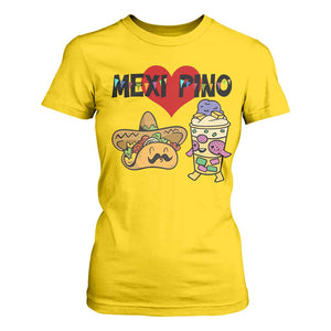 Mexican Filipino Food Lover T Shirt For Women Tacos Lover And Halo Halo TS12 Daisy Print Your Wear