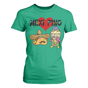Mexican Filipino Food Lover T Shirt For Women Tacos Lover And Halo Halo TS12 Irish Green Print Your Wear