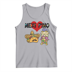 Mexican Filipino Food Lover Tank Top Tacos Lover And Halo Halo TS12 Athletic Heather Print Your Wear