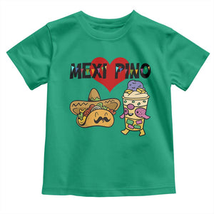 Mexican Filipino Food Lover Toddler T Shirt Tacos Lover And Halo Halo TS12 Irish Green Print Your Wear