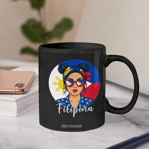 Philippines Girl Coffee Mug Filipina Philippines Flag Filipino Pride TS12 Print Your Wear