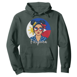 Philippines Girl Filipina Hoodie Flag Filipino Pride TS12 Dark Forest Green Print Your Wear
