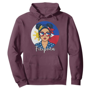 Philippines Girl Filipina Hoodie Flag Filipino Pride TS12 Maroon Print Your Wear