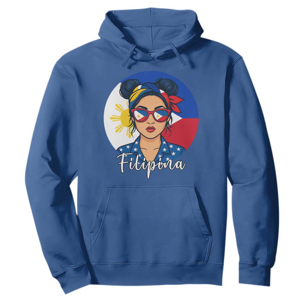 Philippines Girl Filipina Hoodie Flag Filipino Pride TS12 Royal Blue Print Your Wear