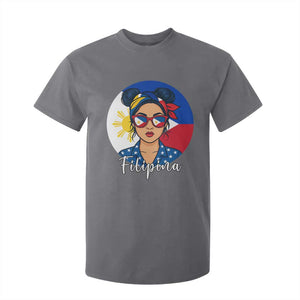 Philippines Girl Filipina T Shirt For Kid Flag Filipino Pride TS12 Charcoal Print Your Wear