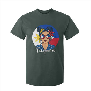 Philippines Girl Filipina T Shirt For Kid Flag Filipino Pride TS12 Dark Forest Green Print Your Wear