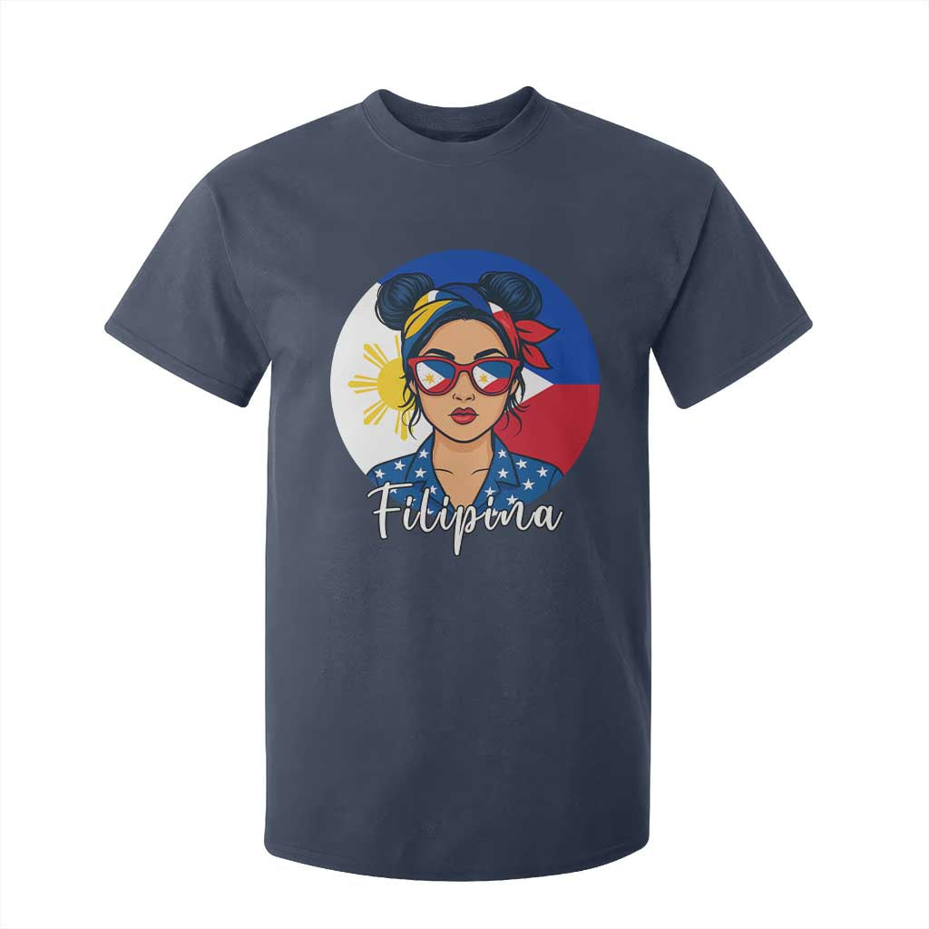 Philippines Girl Filipina T Shirt For Kid Flag Filipino Pride TS12 Navy Print Your Wear