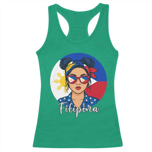 Philippines Girl Filipina Racerback Tank Top Flag Filipino Pride TS12 Irish Green Print Your Wear