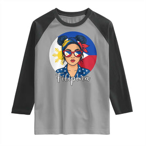 Philippines Girl Raglan Shirt Filipina Philippines Flag Filipino Pride TS12 Sport Gray Black Print Your Wear