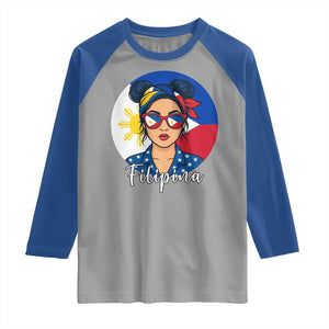 Philippines Girl Raglan Shirt Filipina Philippines Flag Filipino Pride TS12 Sport Gray Royal Print Your Wear