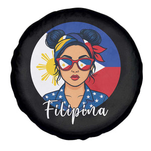 Philippines Girl Spare Tire Cover Filipina Philippines Flag Filipino Pride TS12 Print Your Wear