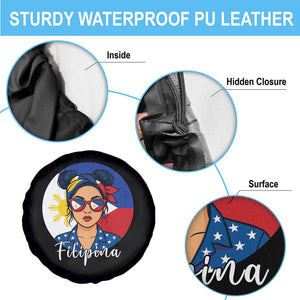 Philippines Girl Spare Tire Cover Filipina Philippines Flag Filipino Pride TS12 Print Your Wear