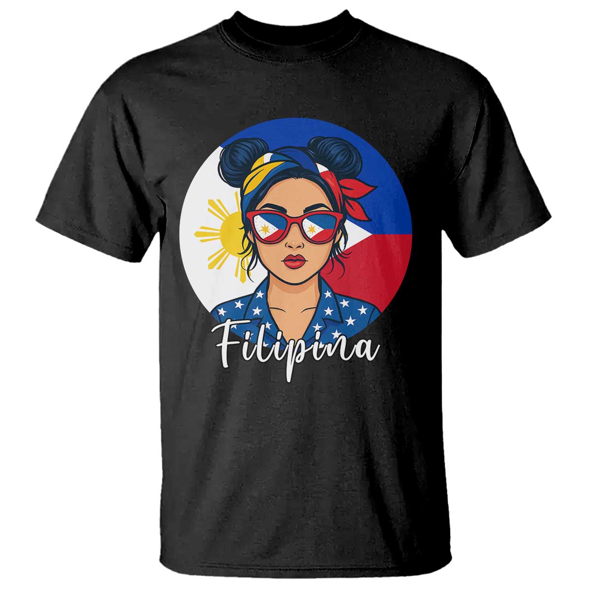 Philippines Girl Filipina T Shirt Flag Filipino Pride TS12 Black Print Your Wear