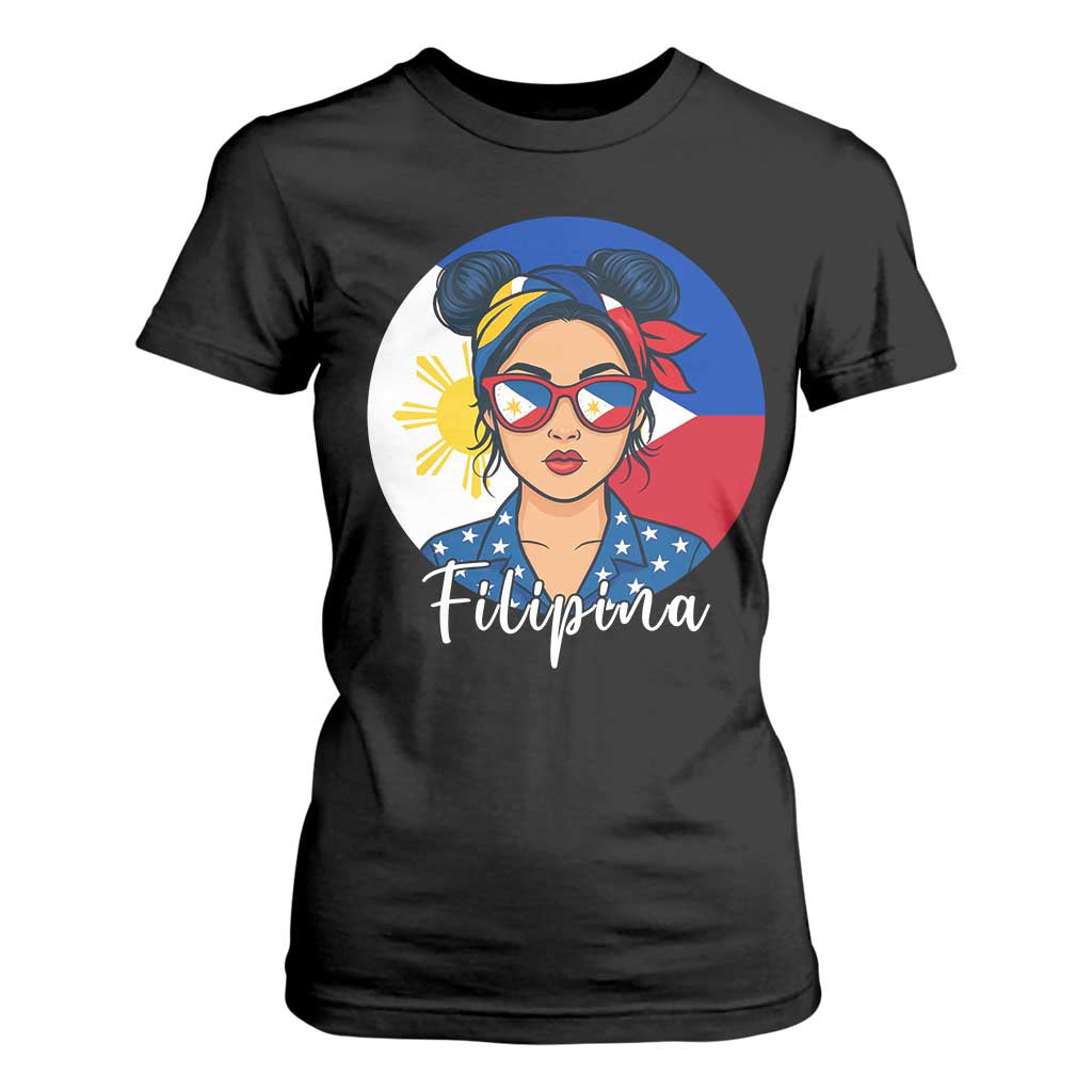 Philippines Girl Filipina T Shirt For Women Flag Filipino Pride TS12 Black Print Your Wear