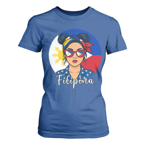 Philippines Girl Filipina T Shirt For Women Flag Filipino Pride TS12 Royal Blue Print Your Wear
