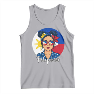 Philippines Girl Tank Top Filipina Philippines Flag Filipino Pride TS12 Athletic Heather Print Your Wear