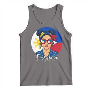Philippines Girl Tank Top Filipina Philippines Flag Filipino Pride TS12 Deep Heather Print Your Wear