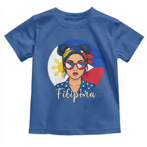 Philippines Girl Filipina Toddler T Shirt Flag Filipino Pride TS12 Royal Blue Print Your Wear