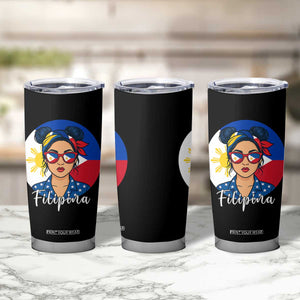 Philippines Girl Tumbler Cup Filipina Philippines Flag Filipino Pride TS12 Print Your Wear