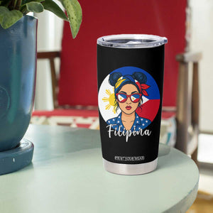 Philippines Girl Tumbler Cup Filipina Philippines Flag Filipino Pride TS12 Print Your Wear