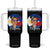 Philippines Girl Tumbler With Handle Filipina Philippines Flag Filipino Pride TS12 One Size: 40 oz Black Print Your Wear