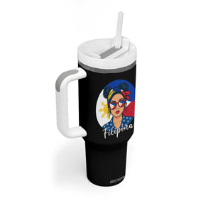 Philippines Girl Tumbler With Handle Filipina Philippines Flag Filipino Pride TS12 Print Your Wear