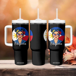 Philippines Girl Tumbler With Handle Filipina Philippines Flag Filipino Pride TS12 Print Your Wear