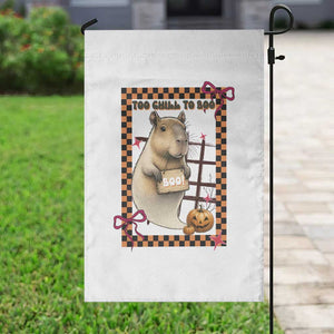Halloween Capybara Garden Flag Funny Too Chill To Boo TS12 Print Your Wear