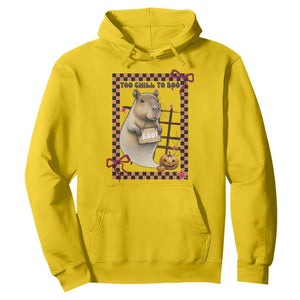 Halloween Capybara Hoodie Funny Too Chill To Boo TS12 Daisy Print Your Wear